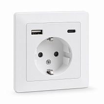 Розетка USB Type-A + Type-C 16A —  ()